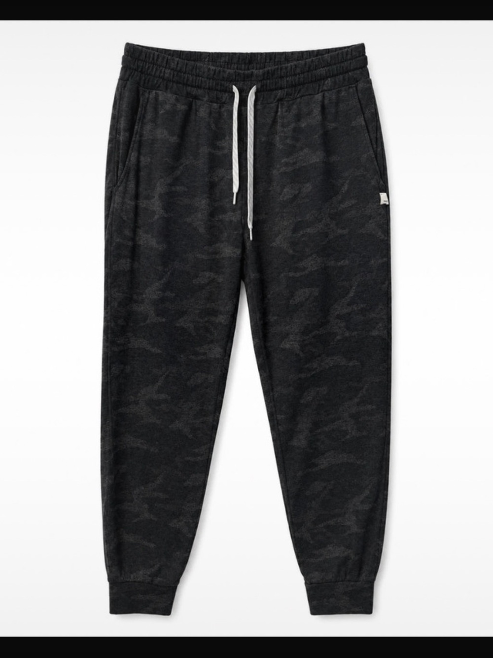 Vuori Black Camo Dreamknit Joggers. Size small.